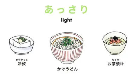 形容味道清淡 日文