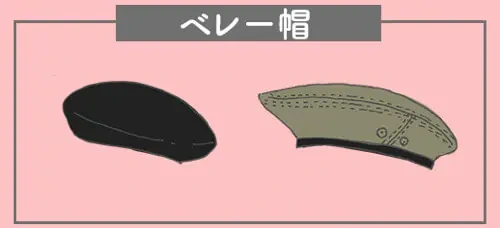 ❷ 貝雷帽的日文