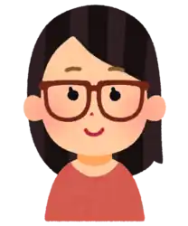 眼鏡(メガネ)をかけている