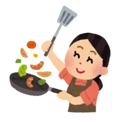 料理をする