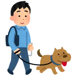 いぬを散歩させる
