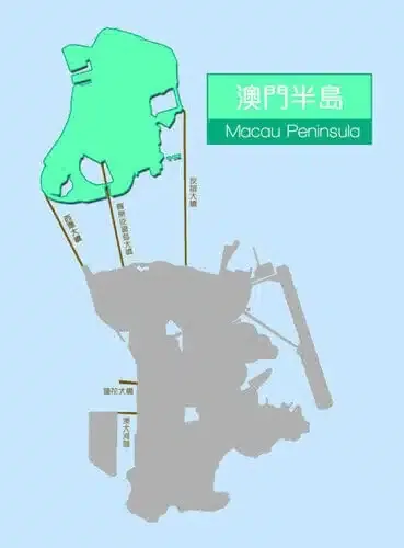 澳門地名的日文 ❶ 澳門半島