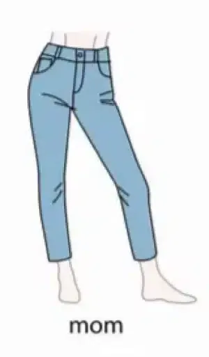 牛仔褲的日文❻ 老媽褲