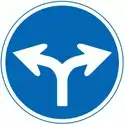 日本交通標誌:僅限指定方向行駛