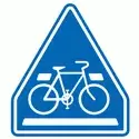 日本交通標誌:自行車穿越道