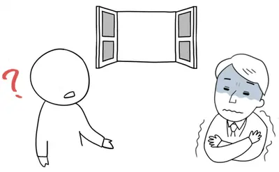 窓を閉めましょうか。