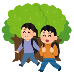 散歩する
