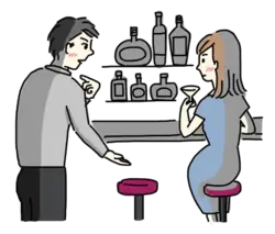 ここに座ってもいいですか。