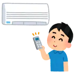 エアコンをつける