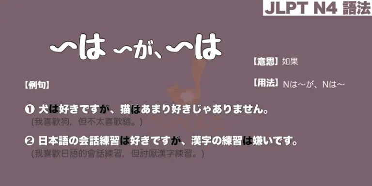 【N4 文法】〜は〜が、〜は（對比）（意思・用法・例句）