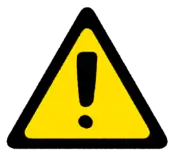 注意のマーク 危険