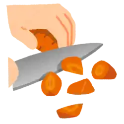 野菜を切る