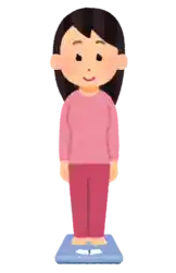 体重計に乗る人 痩せる