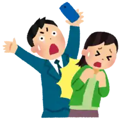 人とぶつかる 歩きスマホ