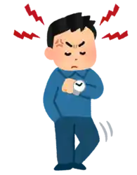 イライラと待つ 遅刻 怒る