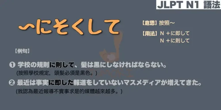 【N1 文法】〜に即して / 〜に則して / 〜にそくして（意思・用法・例句）