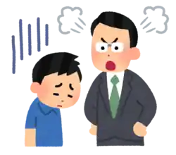 生徒を怒る先生