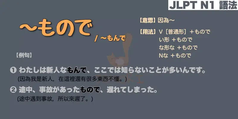 【N1 文法】～もので / 〜もんで（意思・用法・例句）