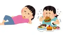 寝る 食べる