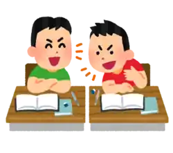 授業中に喋る生徒