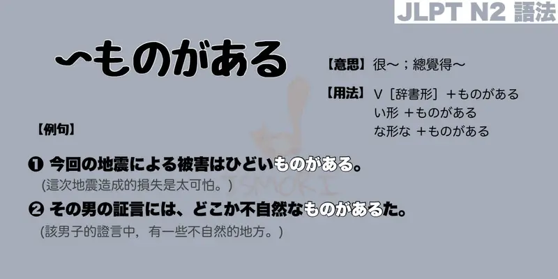 【N2 文法】〜ものがある（意思・用法・例句）